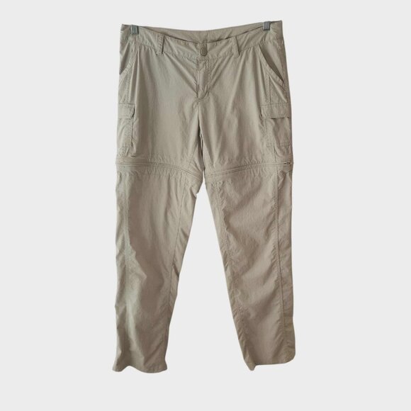 The North Face Convertible Pants Paramount Porter Trail Hiking Beige Womens 10 - Picture 1 of 16